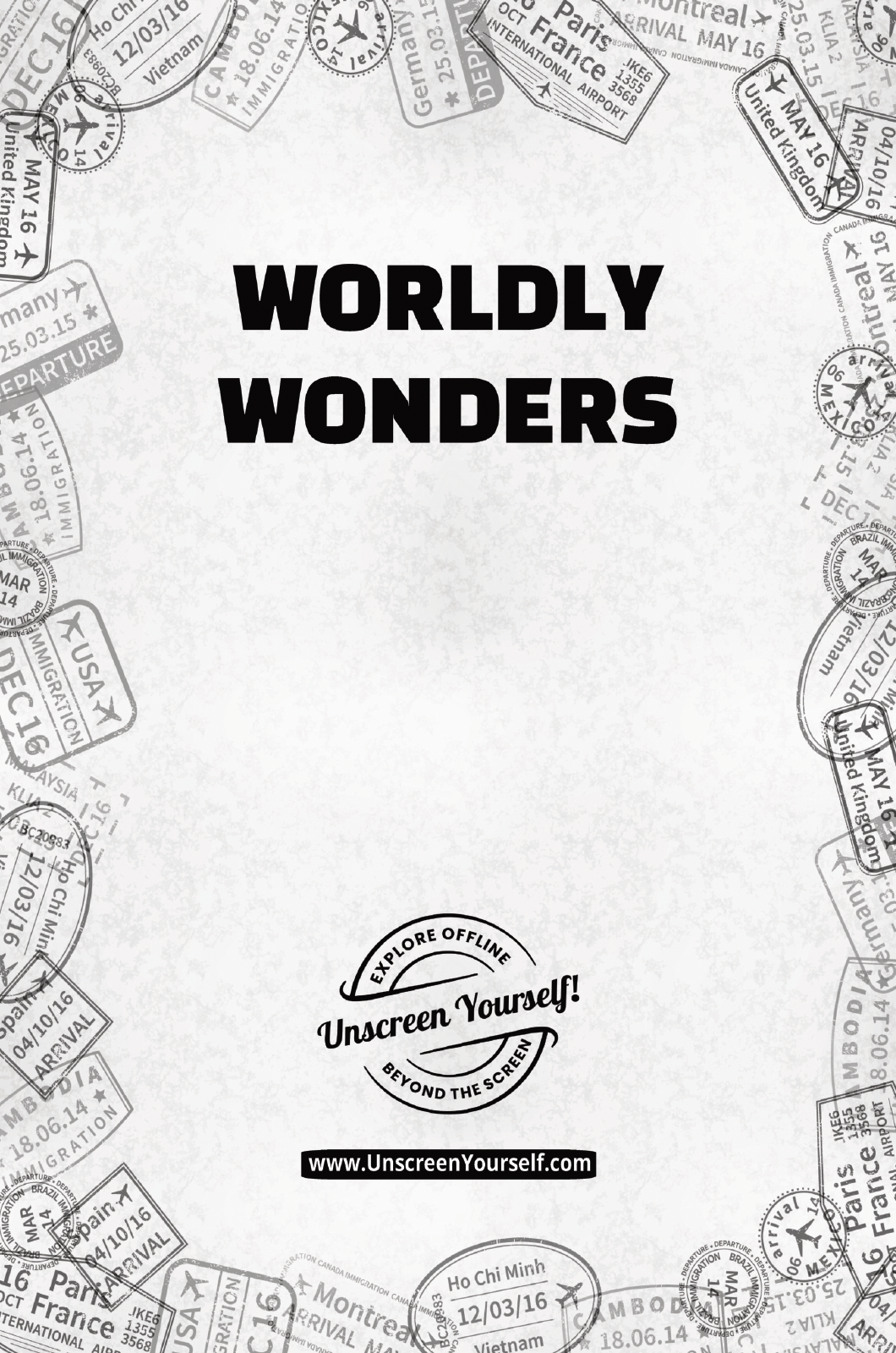 WORLDLY WONDERS: WORD SEARCH