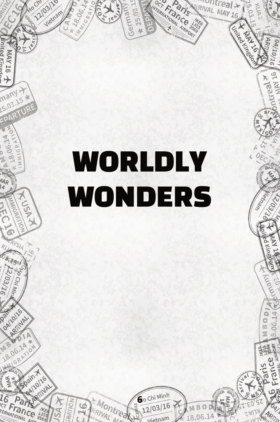 WORLDLY WONDERS: WORD SEARCH