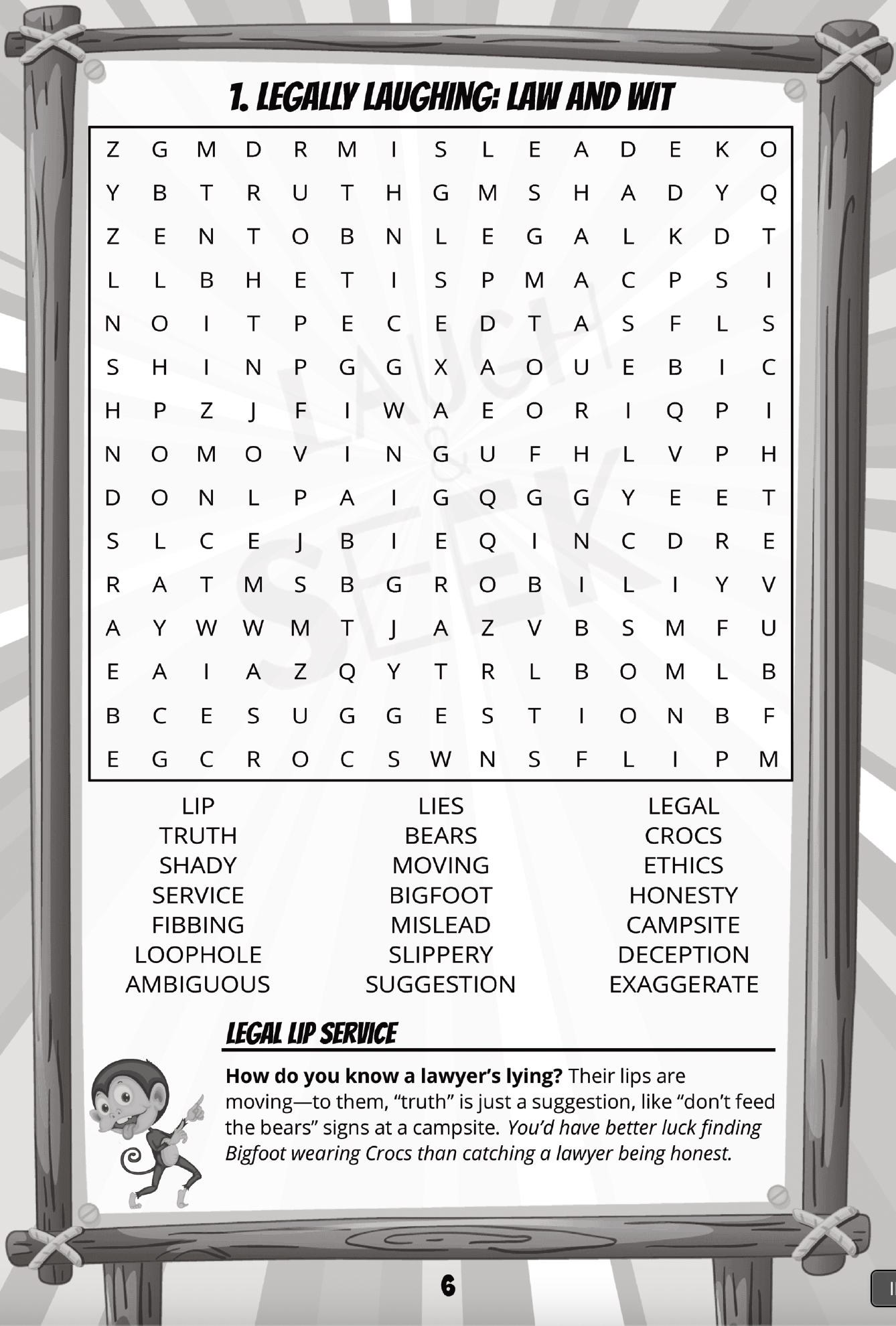 🆕 LAUGH & SEEK: WORD SEARCH PUZZLES AND PUNS FOR THE TWISTED