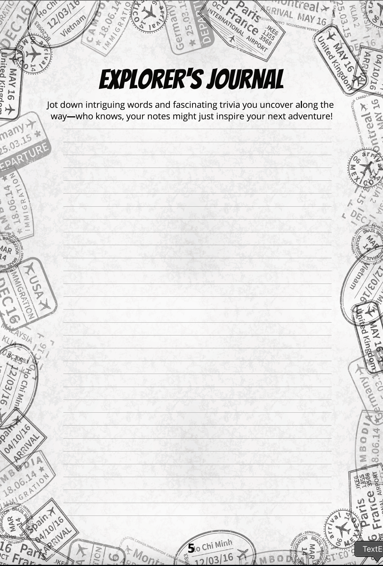WORLDLY WONDERS: WORD SEARCH
