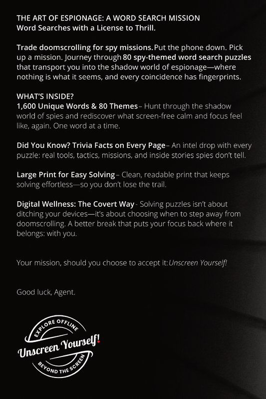 The Art of Espionage: A Word Search Mission