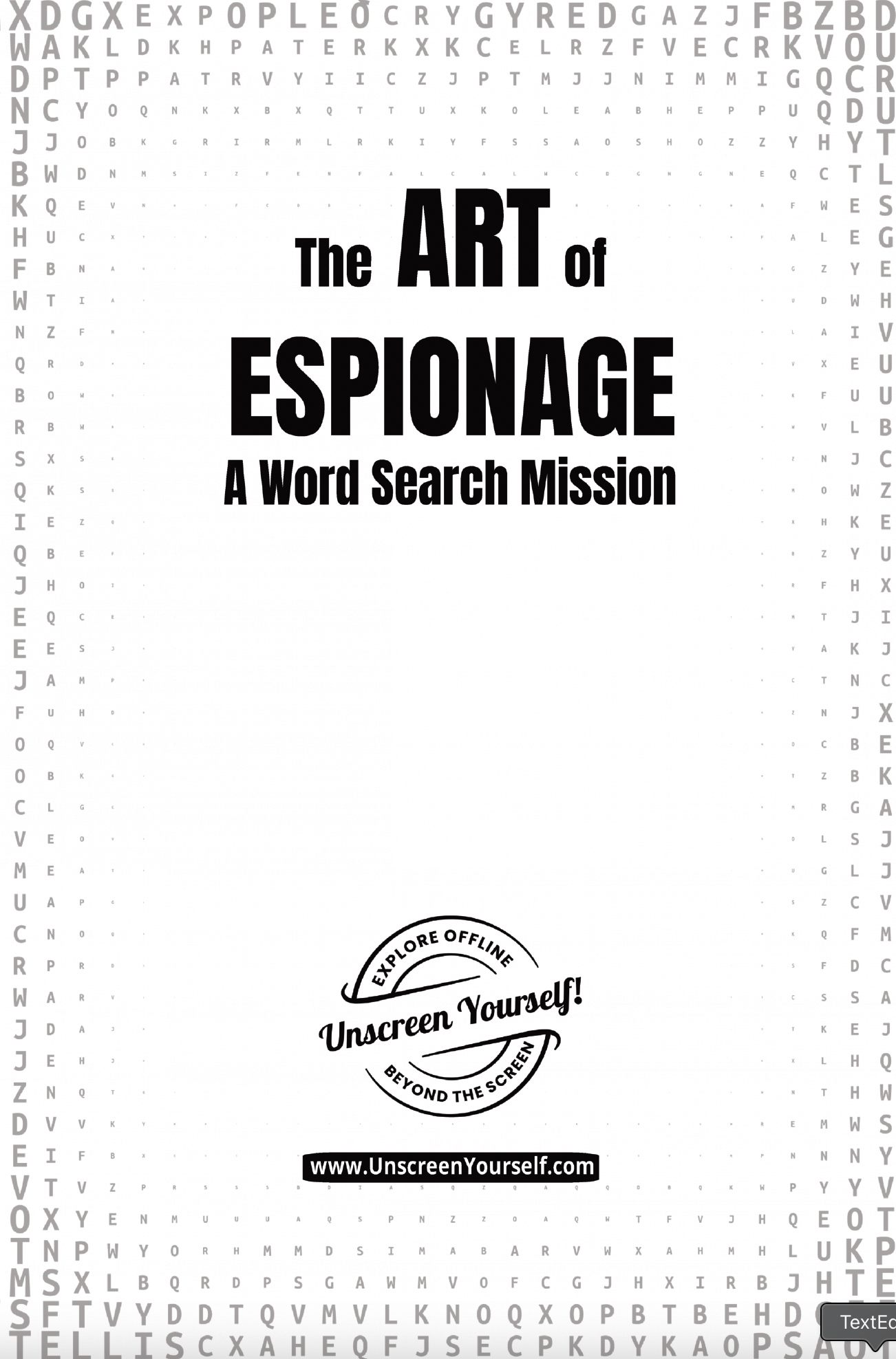 THE ART OF ESPIONAGE: A WORD SEARCH MISSION