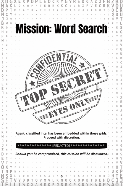 THE ART OF ESPIONAGE: A WORD SEARCH MISSION