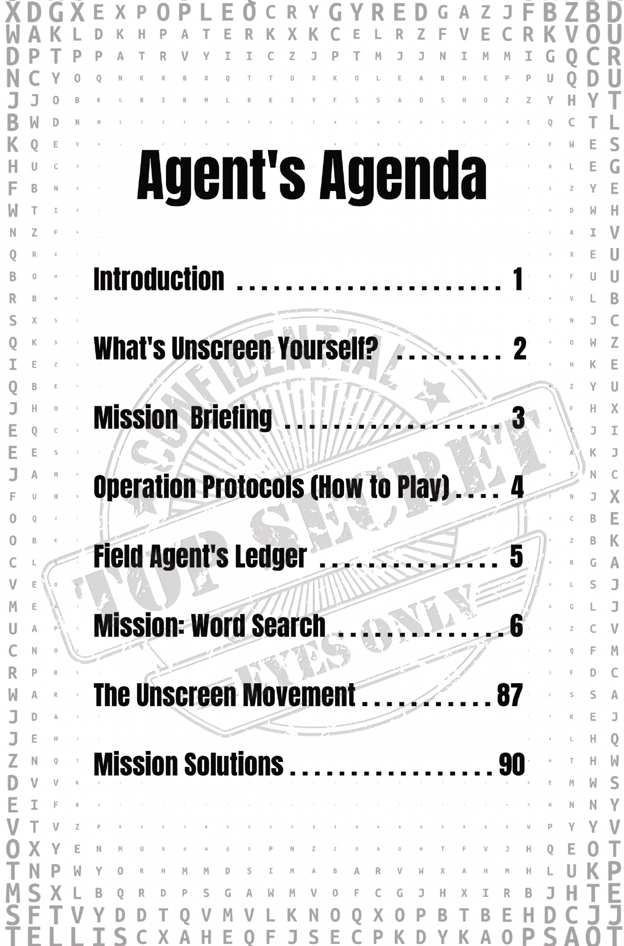 The Art of Espionage: A Word Search Mission